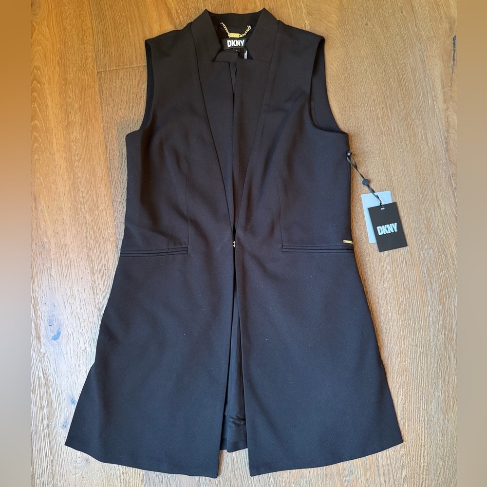 New With Tags DKNY Women’s Open Front Suit Vest